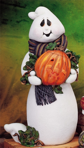 Large Halloween on sale Ghost Ceramic